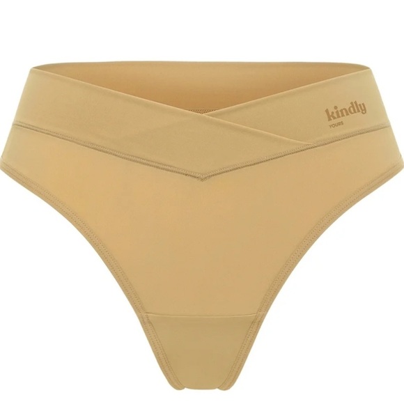 Kindly Yours Women's So Comfy Crossover Waist Thong Panties - Picture 4 of 5